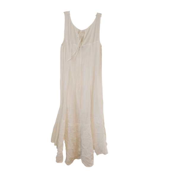 LEIFSDOTTIR Anthropologie Semi sheer cream tank Dress - Picture 2 of 6